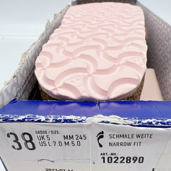 Birkenstock Madrid Big Buckle Sandal High Shine Rose Patent Leather 38 US 7- 7.5 - Picture 15 of 15